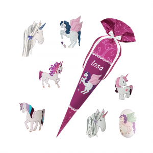 Schultüte passend zum Step by Step - Blütenpegasus - Einhorn 3D Mähne,Wollmähne,Pegasus