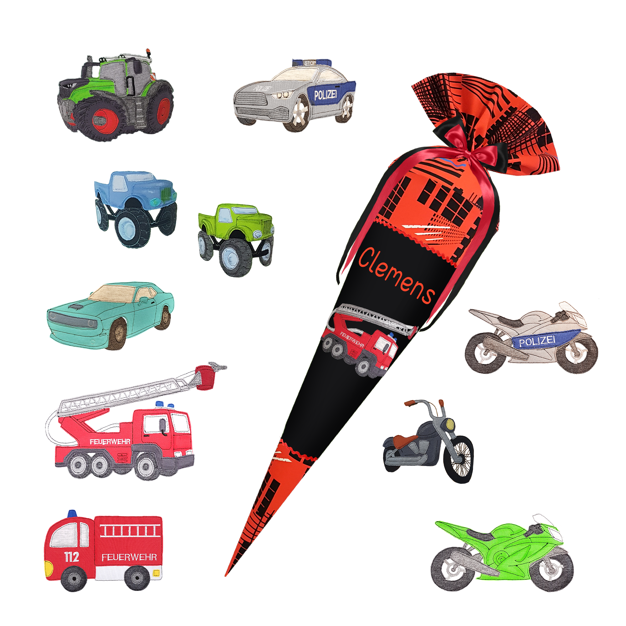 Schultüte passend zum Ergobag - Alarmbäreitschaft - Ninja – Bild 12