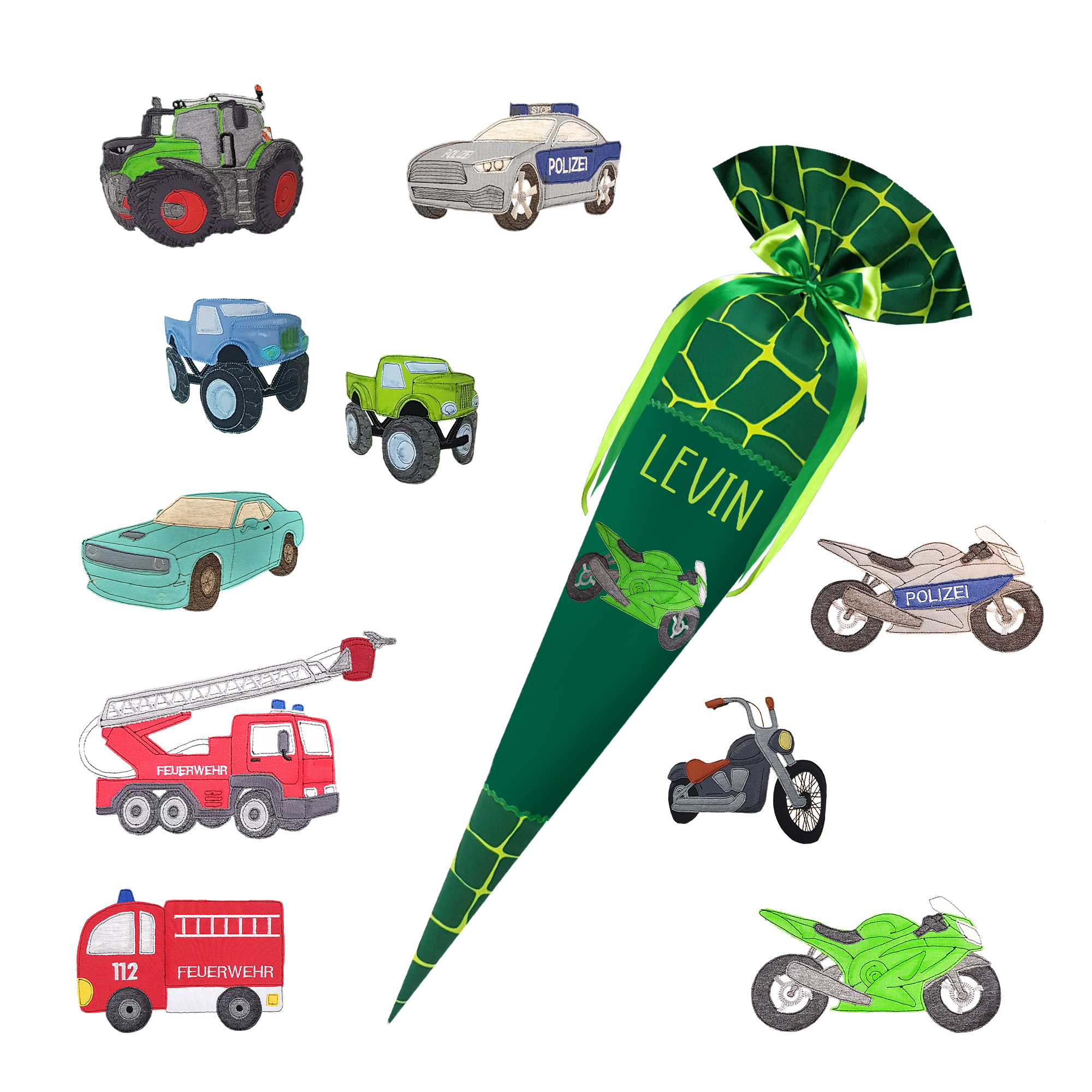 Schultüte passend zum Ergobag - Bärrex - Weltall, Astronaut, Rakete, Stern, Planet – Bild 12