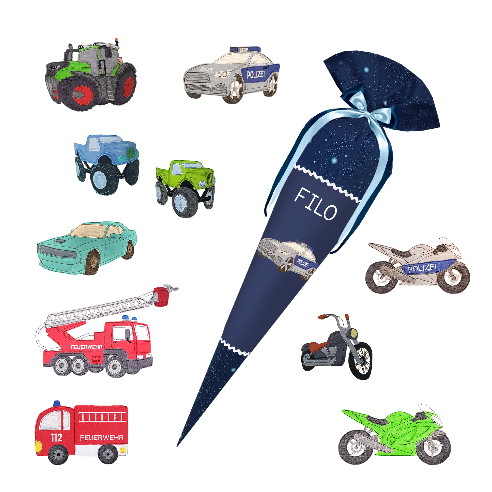 Schultüte passend zum Ergobag - Kobärnikus- Ninja – Bild 12