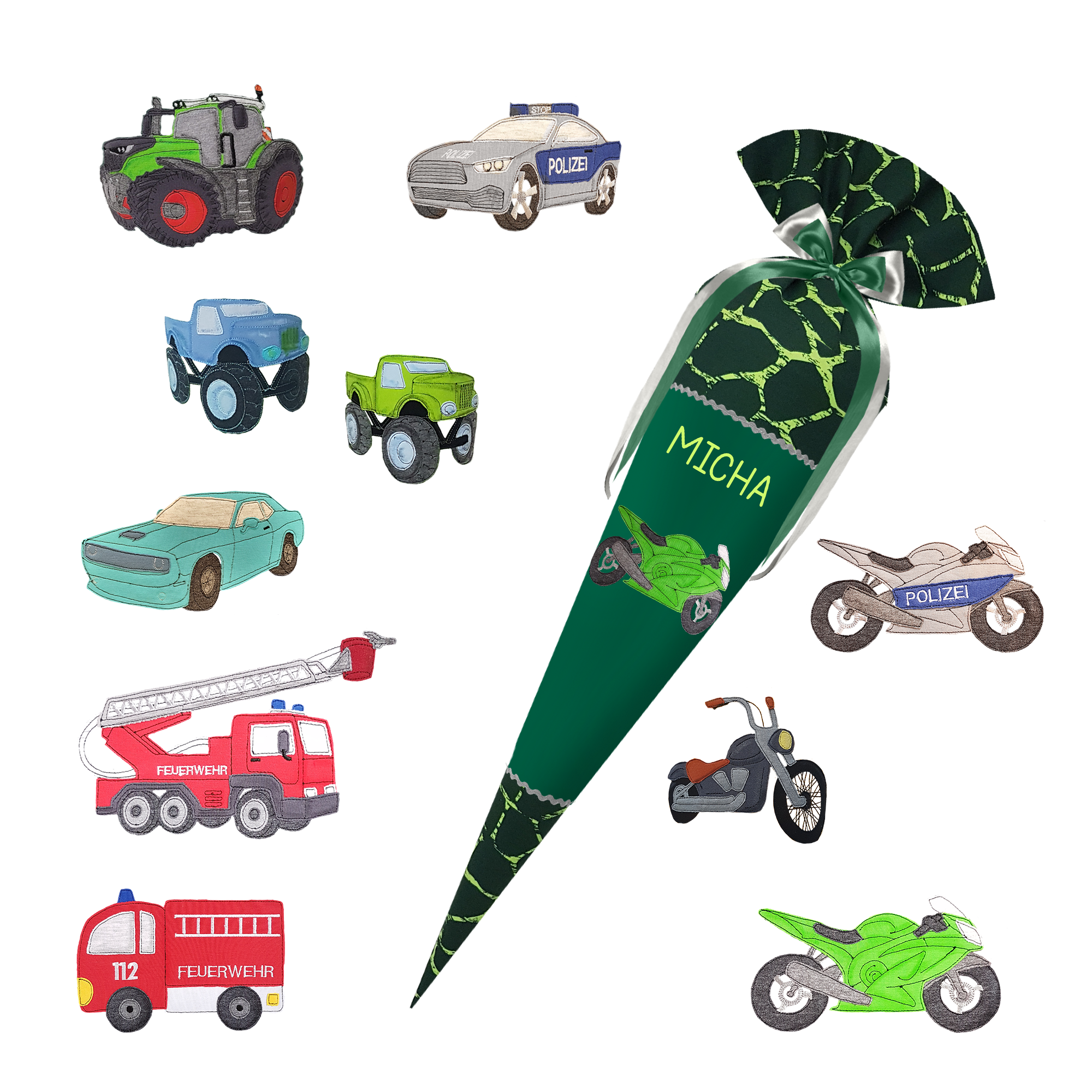 Schultüte passend zum Step by Step - Dino Tres Dino Life - Weltall, Astronaut, Rakete, Stern, Planet – Bild 11