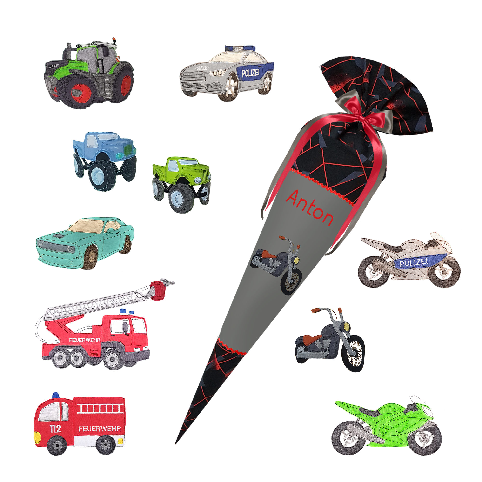 Schultüte passend zum Step by Step - Ninja Yuma - Drache - Feuerspuckend – Bild 12