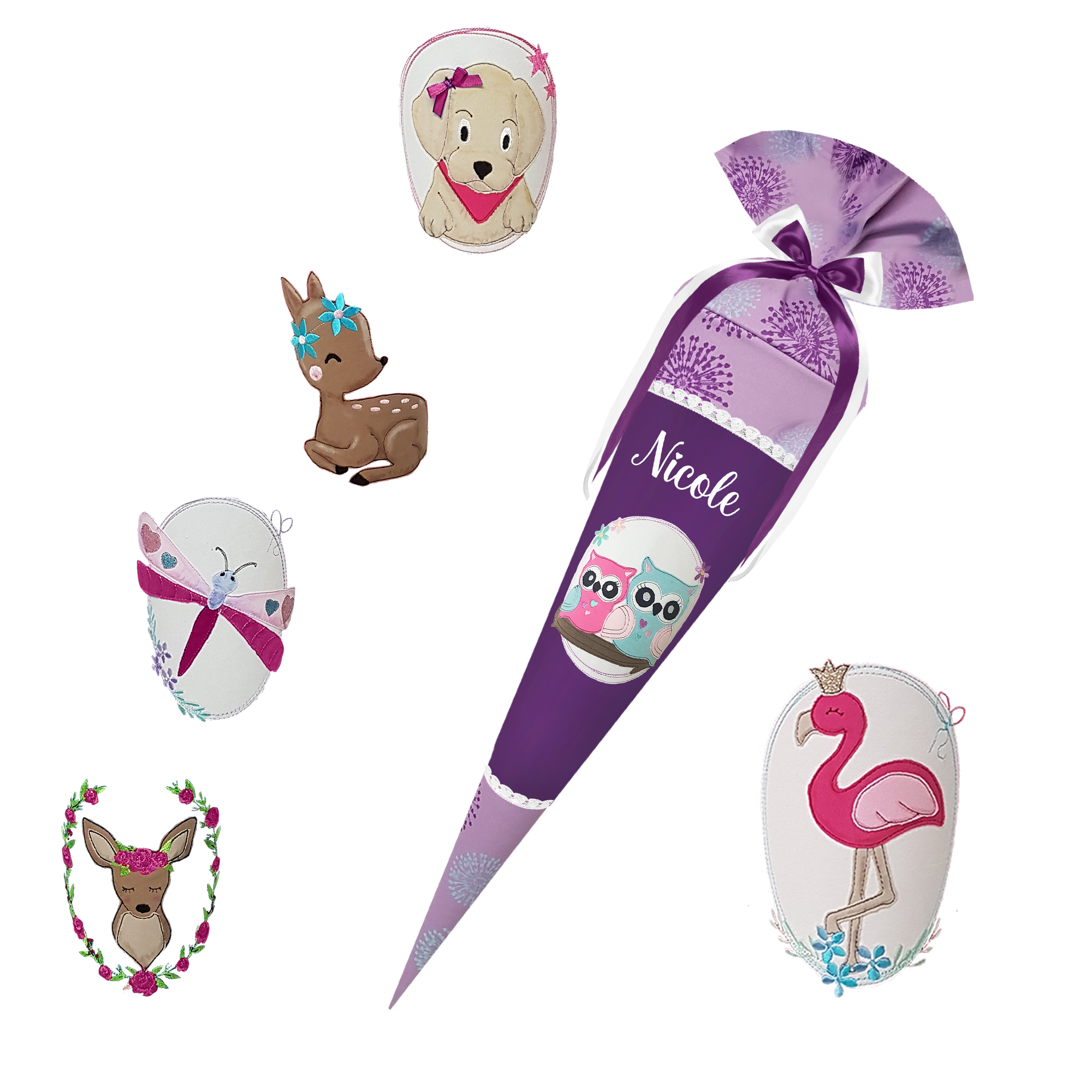 Schultüte passend zum Ergobag - Schlittenzaubär– Meerjungfrau – Bild 8