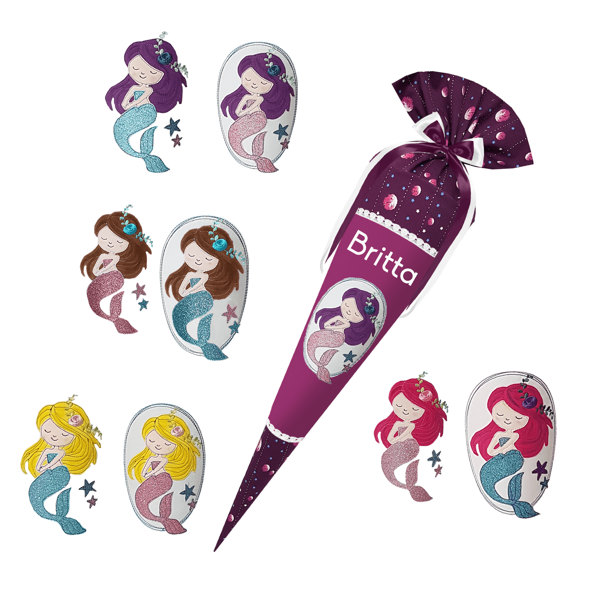 Schultüte passend zum Step by Step - Dreamy Unicorn- Schwan_Libelle_Flamingo_Reh etc. – Bild 14