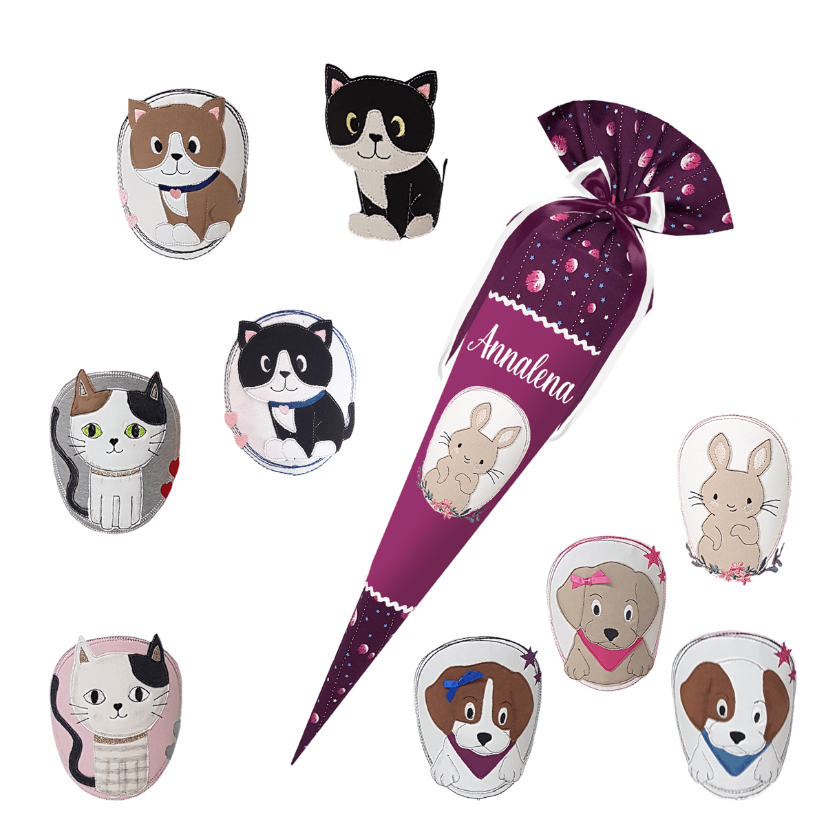 Schultüte passend zum Step by Step - Dreamy Unicorn- Schwan_Libelle_Flamingo_Reh etc. – Bild 10