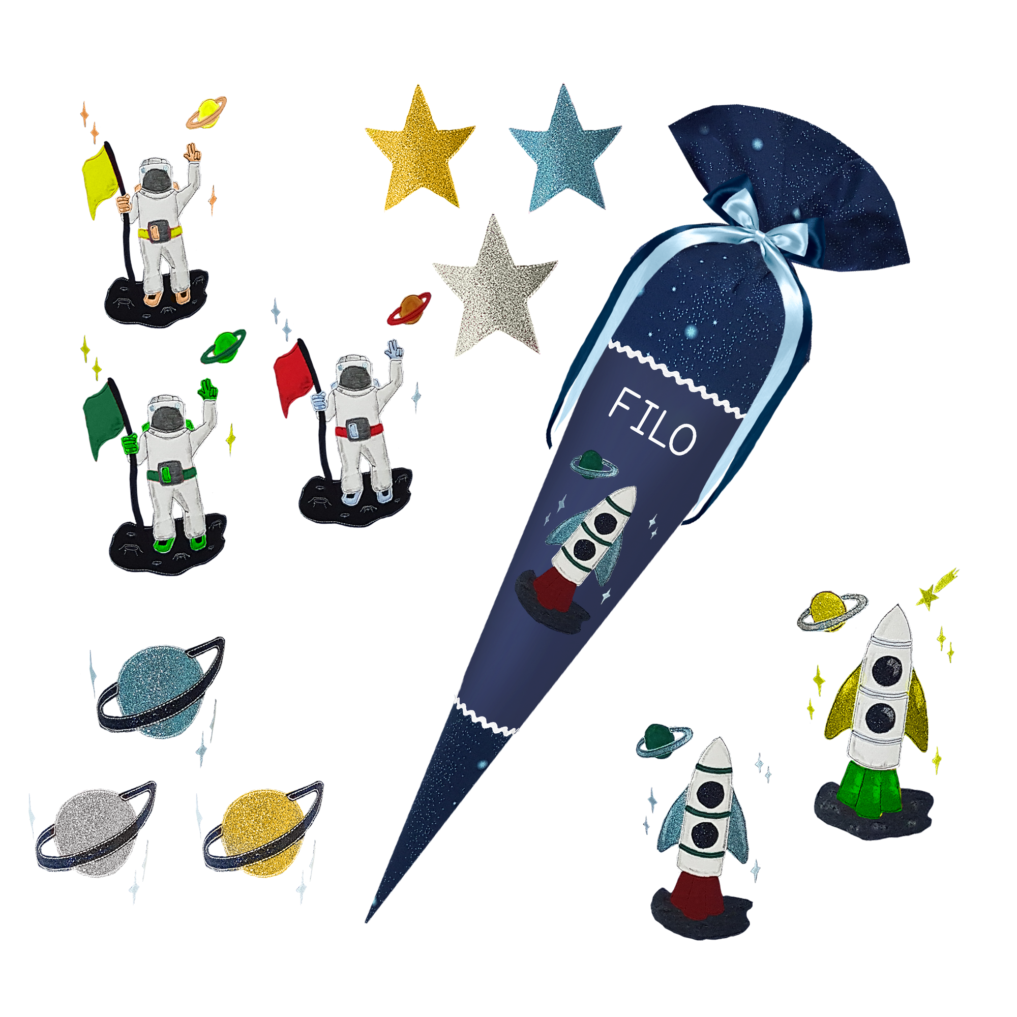 Schultüte passend zum Ergobag - Kobärnikus- Ninja – Bild 14