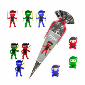 Schultüte passend zum Ergobag - Super Reflektbär - Ninja