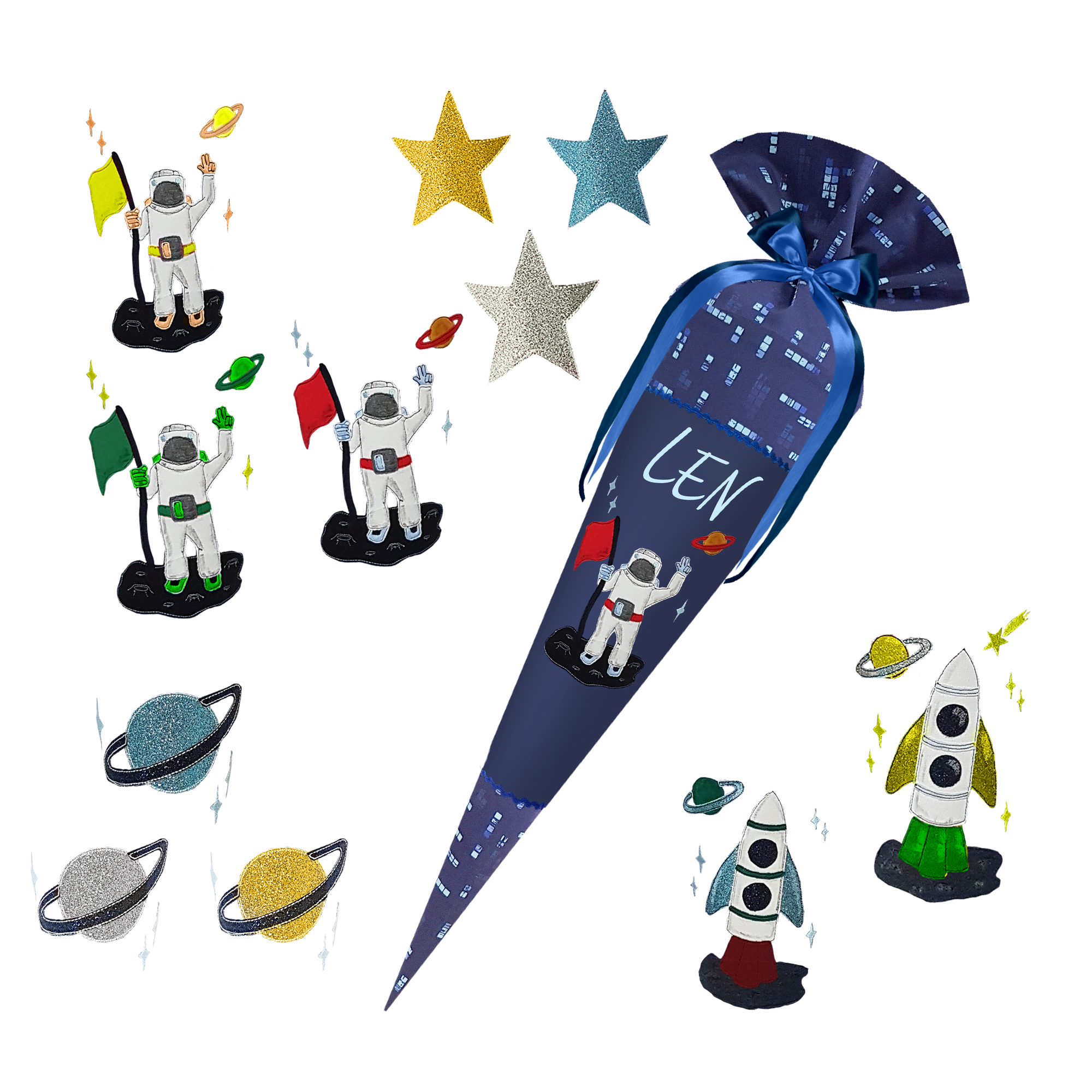 Schultüte passend zum Ergobag - Tiefseetauchbär - Ninja – Bild 14