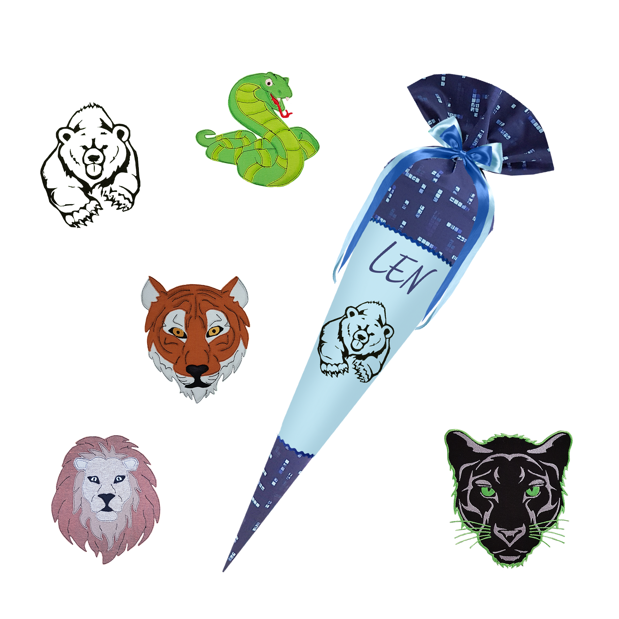 Schultüte passend zum Ergobag - Tiefseetauchbär - Ninja – Bild 13