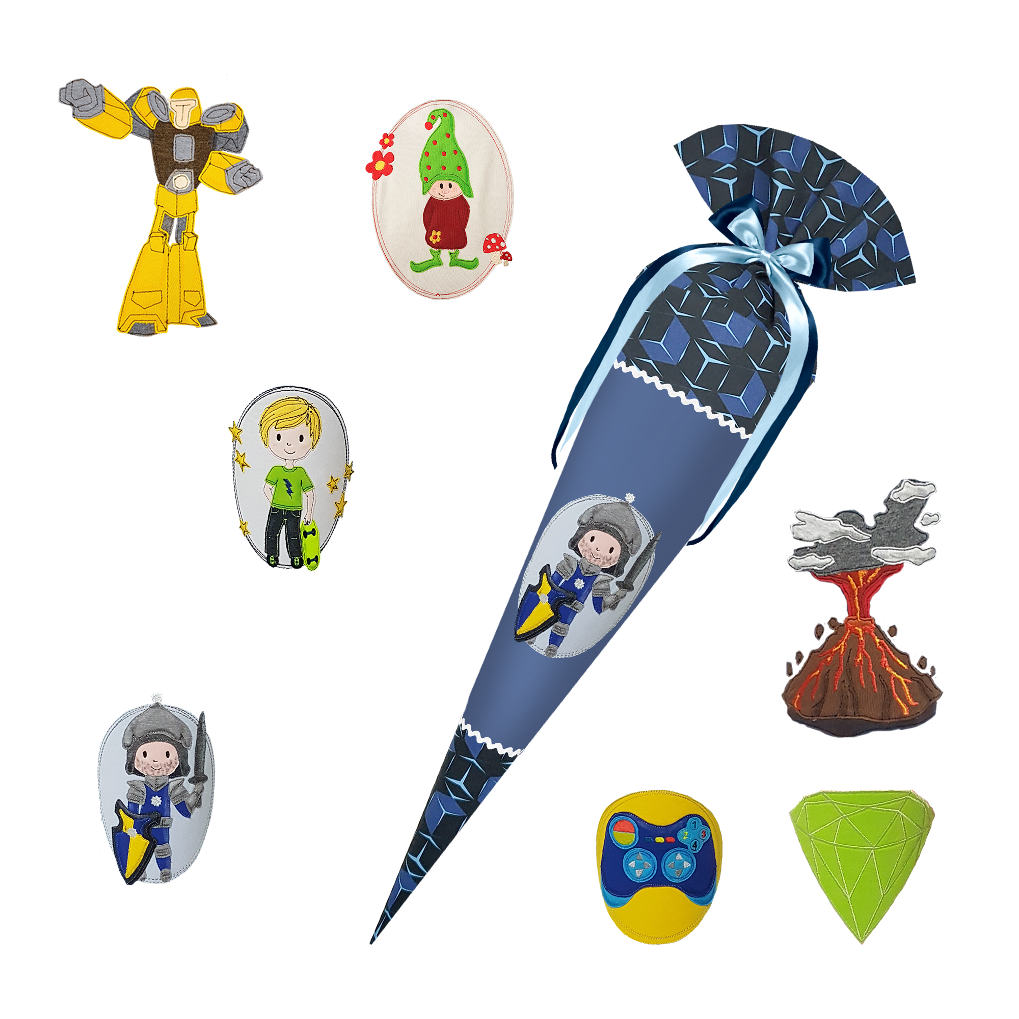 Schultüte passend zum Step by Step - Tiger Night Kimba - Shark Dexter - Ninja – Bild 14