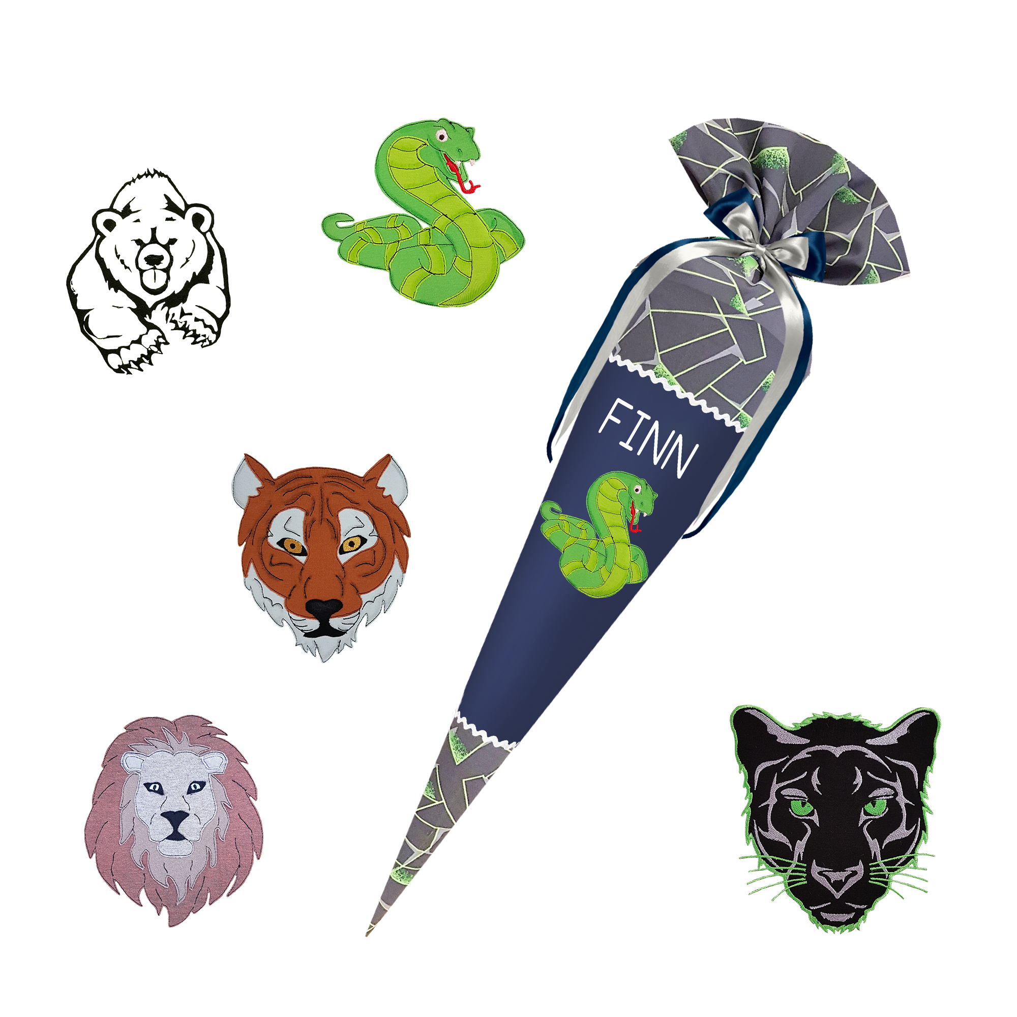 Schultüte passend zum Step by Step - Wild T-Rex Taro - Fahrzeuge, Polizeiauto, Feuerwehr, Motorrad, Trecker, Monstertruck – Bild 9