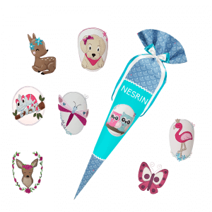 Schultüte passend zum StepbyStep- Dolphin Pippa- Schwan_Libelle_Flamingo_Reh etc.