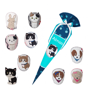 Schultüte passend zum StepbyStep- Tropical Chamelion – Haustiere - Hund - Katze - Hase