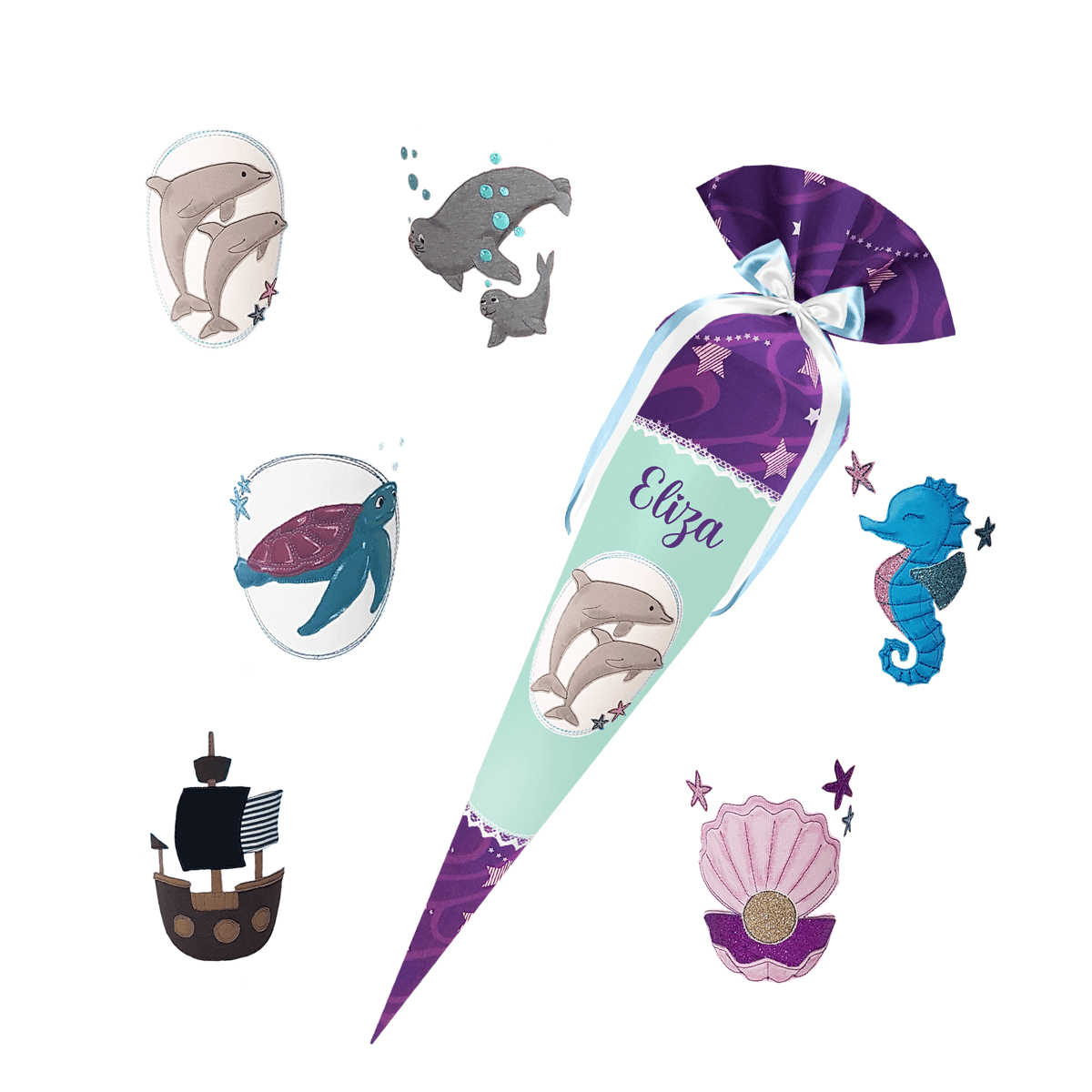 Schultüte passend zum StepbyStep- Pegasus Night Nuala – Pferd 3D Mähne,Wollmähne_Pegasus – Bild 7