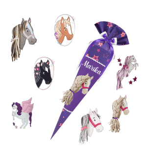 Schultüte passend zum StepbyStep- Pegasus Night Nuala – Pferd 3D Mähne,Wollmähne_Pegasus