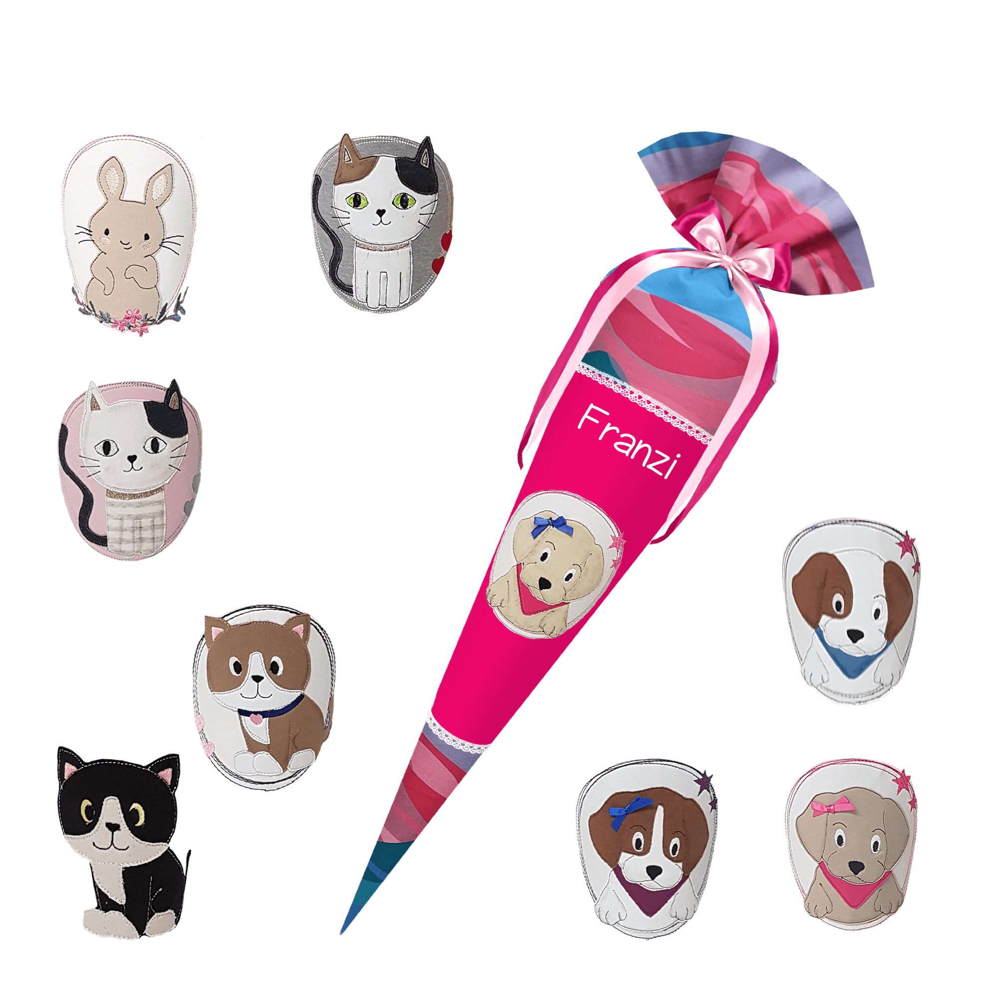 Schultüte passend zum StepbyStep- Dolphin Lana – Dino -Triceratops - T-Rex - Langhalsdino – Bild 10