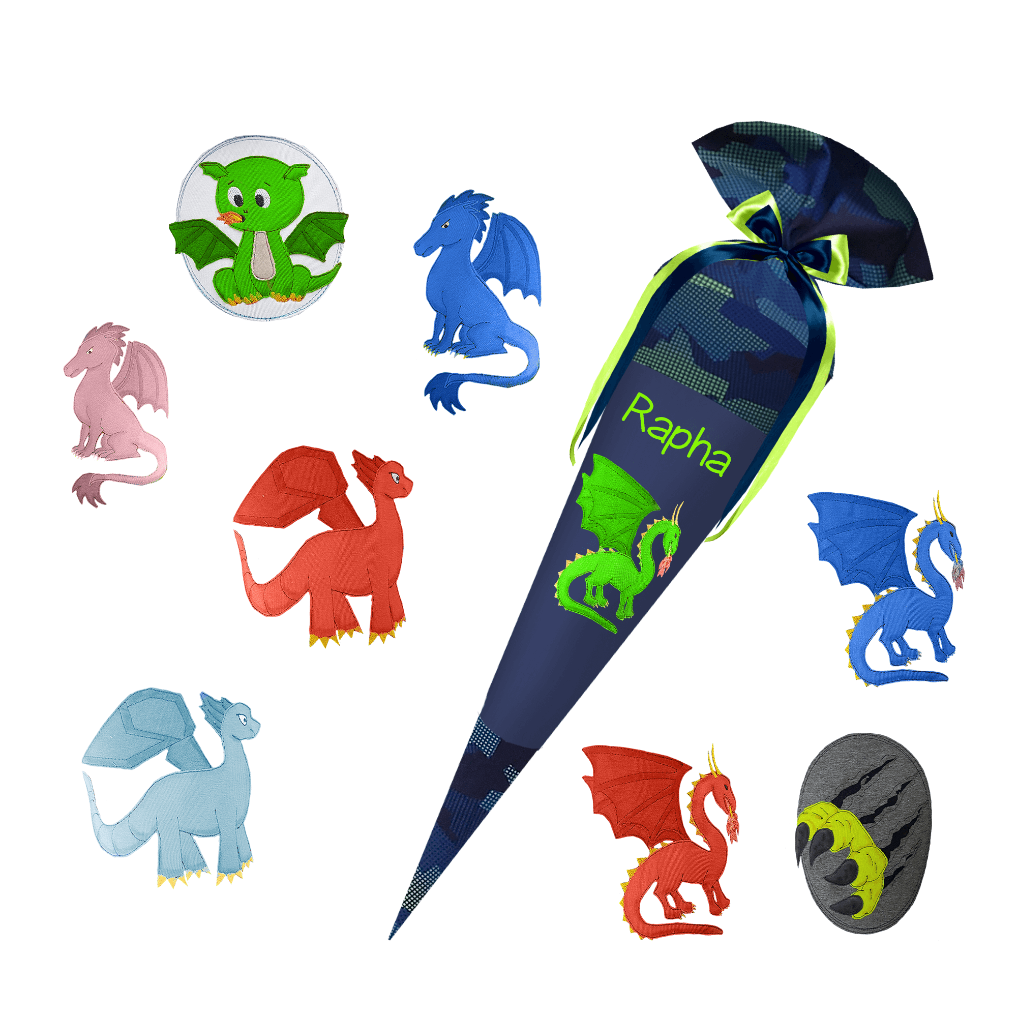 Schultüte passend zum Step by Step - Fire Engine Brandon - Jungs - Weltall, Astronaut, Rakete, Stern, Planet – Bild 10