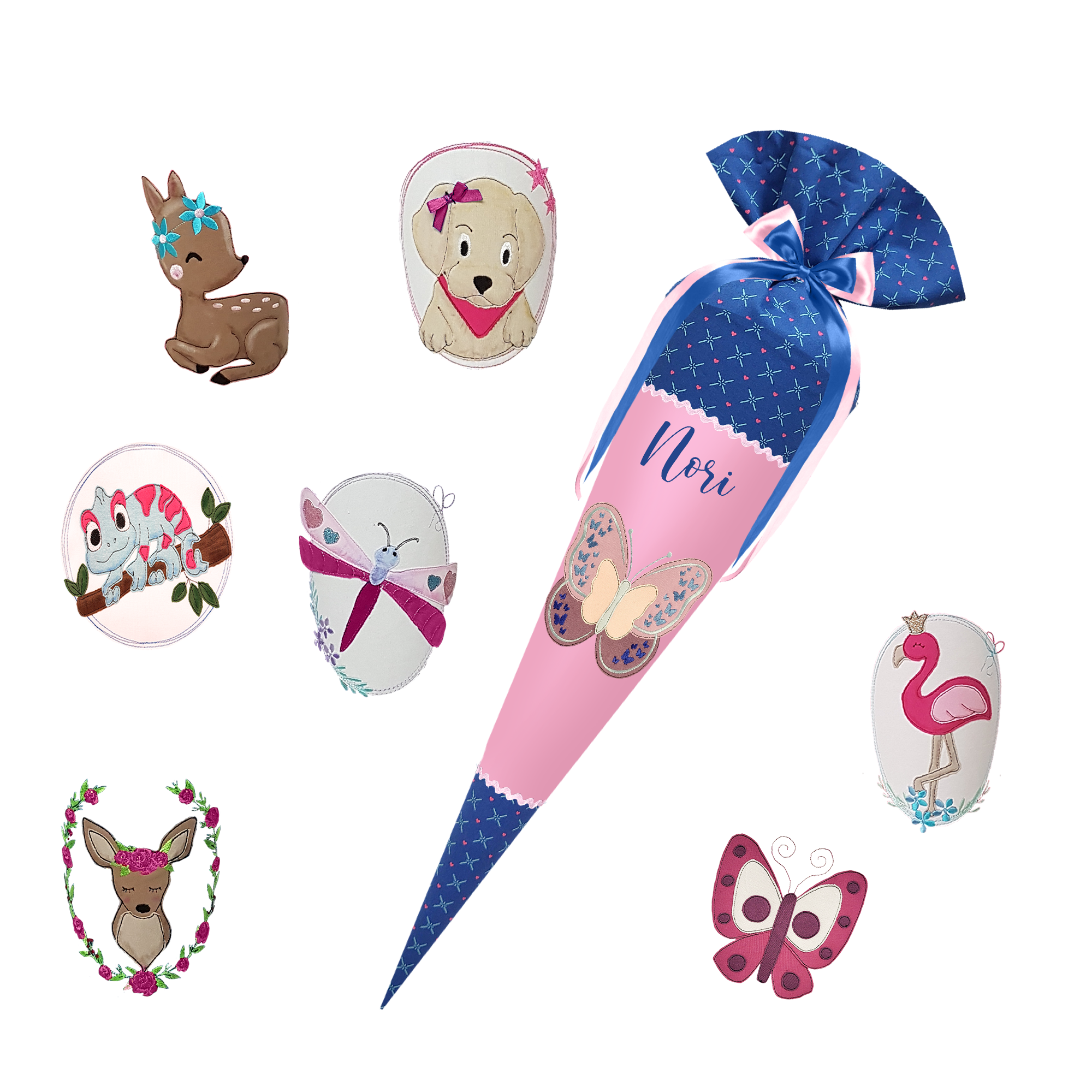 Schultüte passend zum School Mood - Mila - Unterwasser - Seepferdchen-Robben-Delfin-Schiff-Muschel – Bild 8