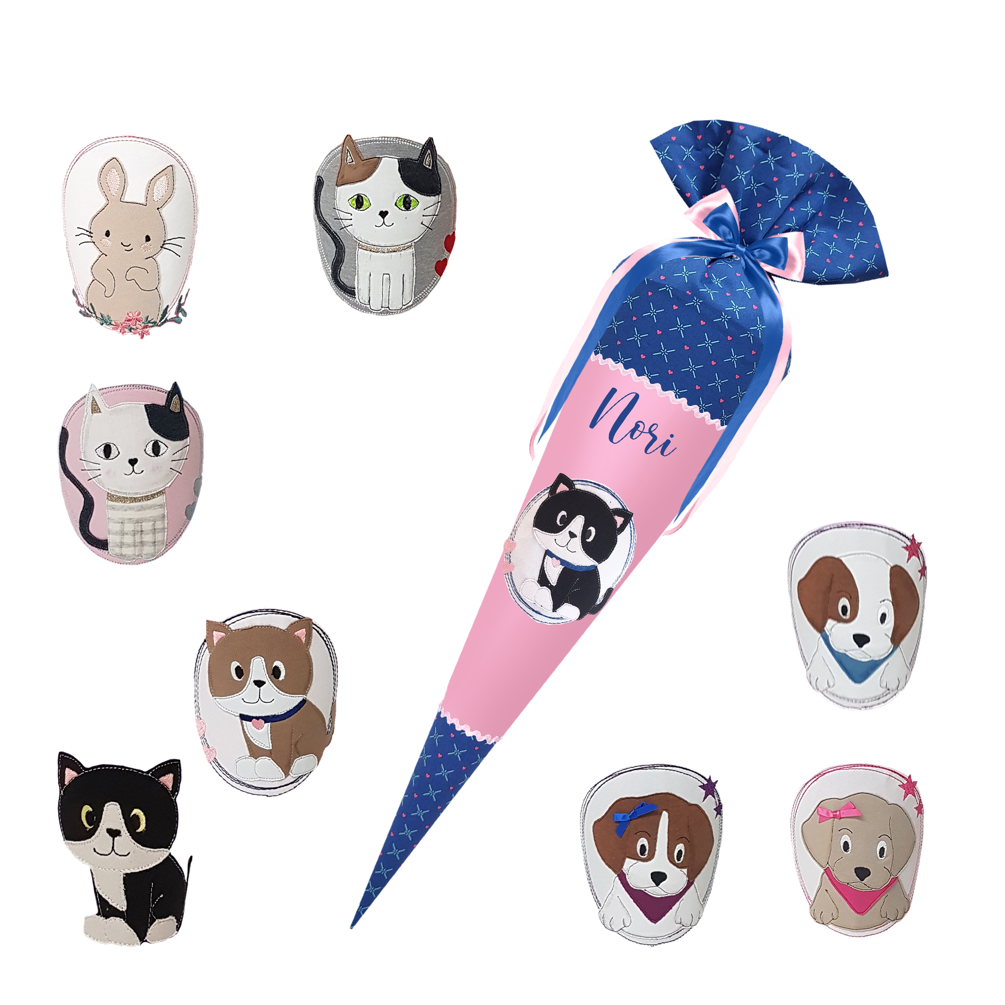 Schultüte passend zum School Mood - Mila - Unterwasser - Seepferdchen-Robben-Delfin-Schiff-Muschel – Bild 7