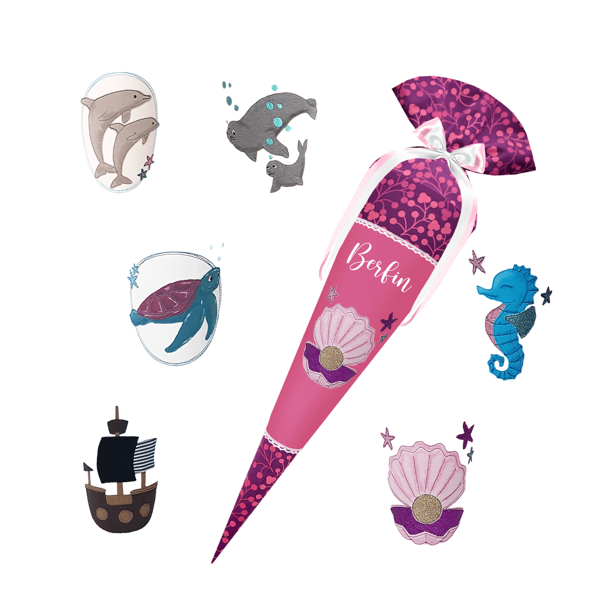 Schultüte passend zum Step by Step - Butterfly Night Ina – Pferd 3D Mähne,Wollmähne_Pegasus – Bild 10