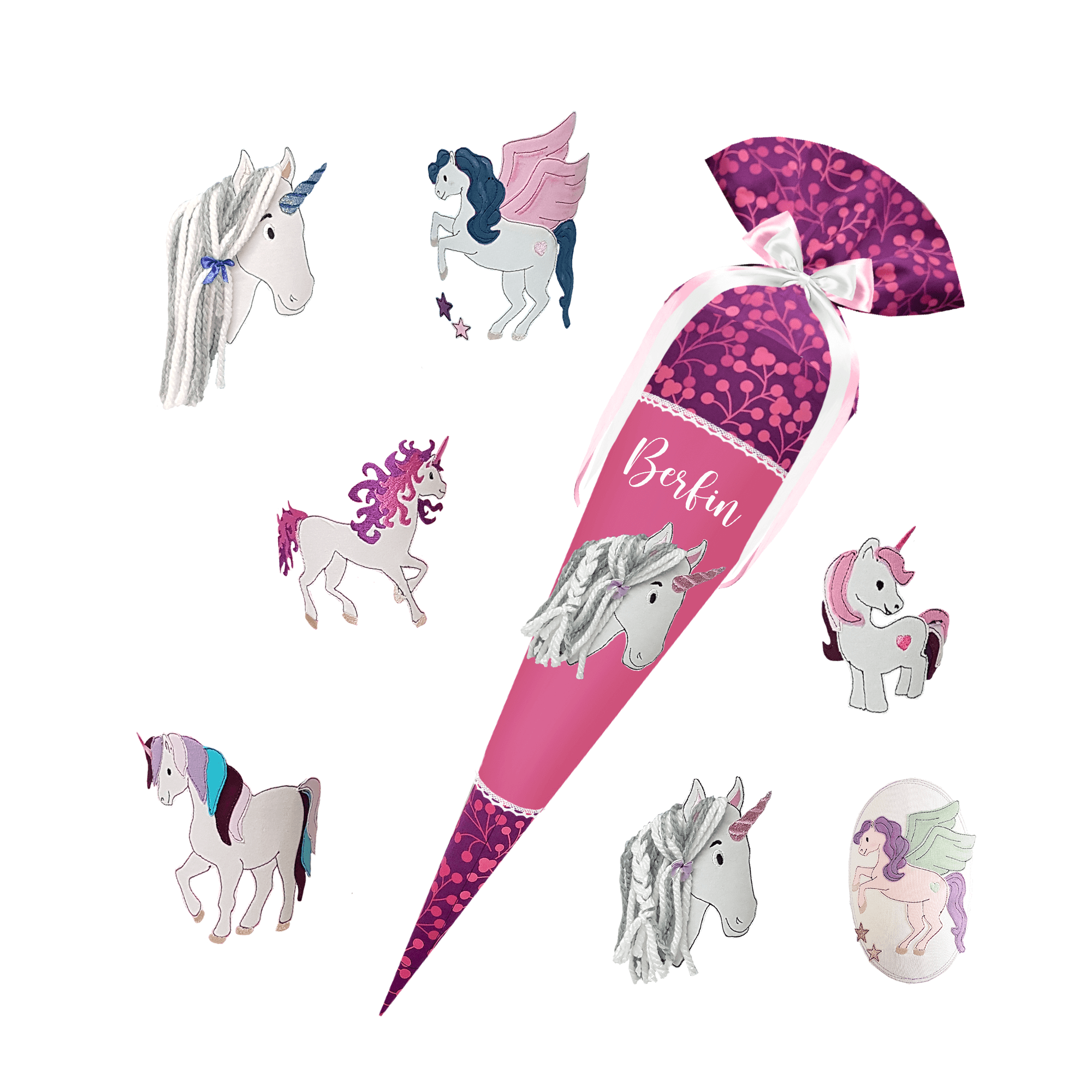 Schultüte passend zum Step by Step - Butterfly Night Ina – Pferd 3D Mähne,Wollmähne_Pegasus – Bild 16