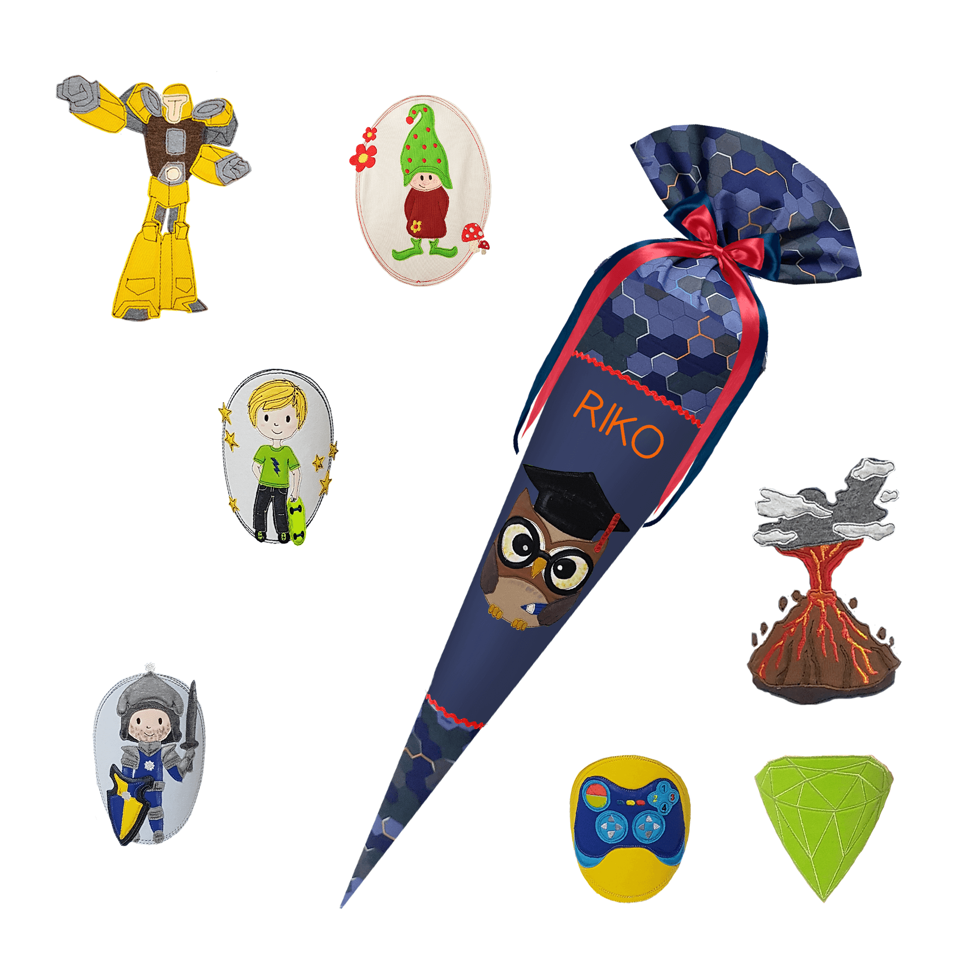 Schultüte passend zum StepbyStep- Lava Dragon – Haustiere - Hund - Katze - Hase – Bild 10