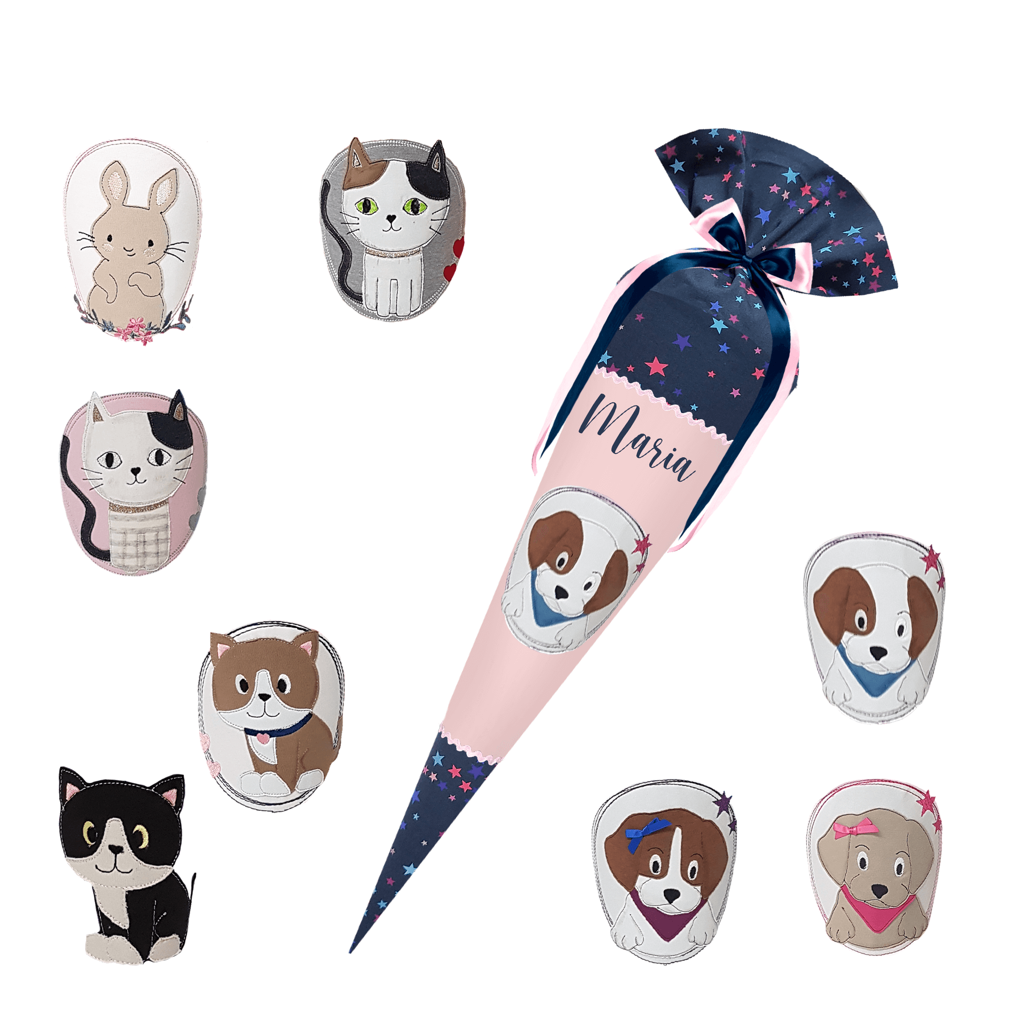 Schultüte passend zum School Mood - Leni – Einhorn 3D Mähne, Wollmähne, Pegasus – Bild 12