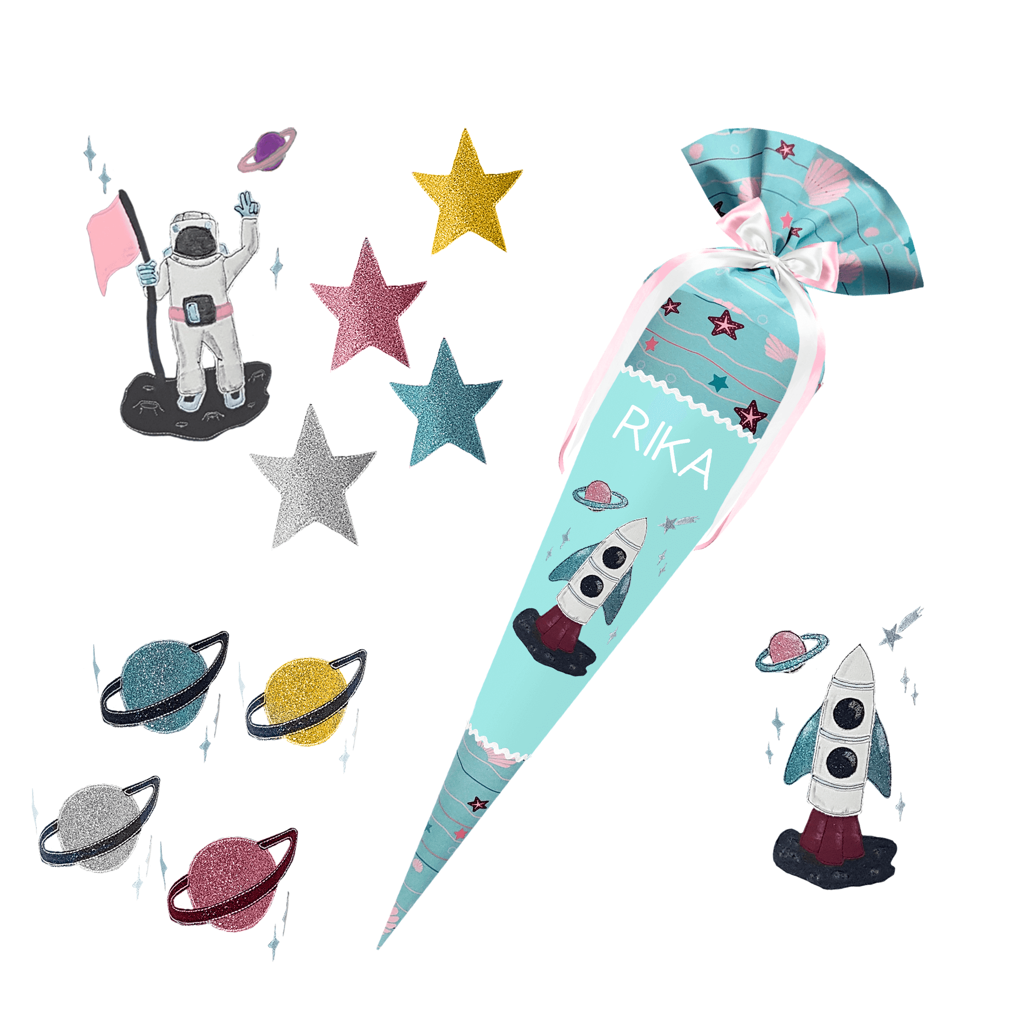 Schultüte passend zum School Mood - Lilly – Pferd 3D Mähne, Wollmähne, Pegasus – Bild 8