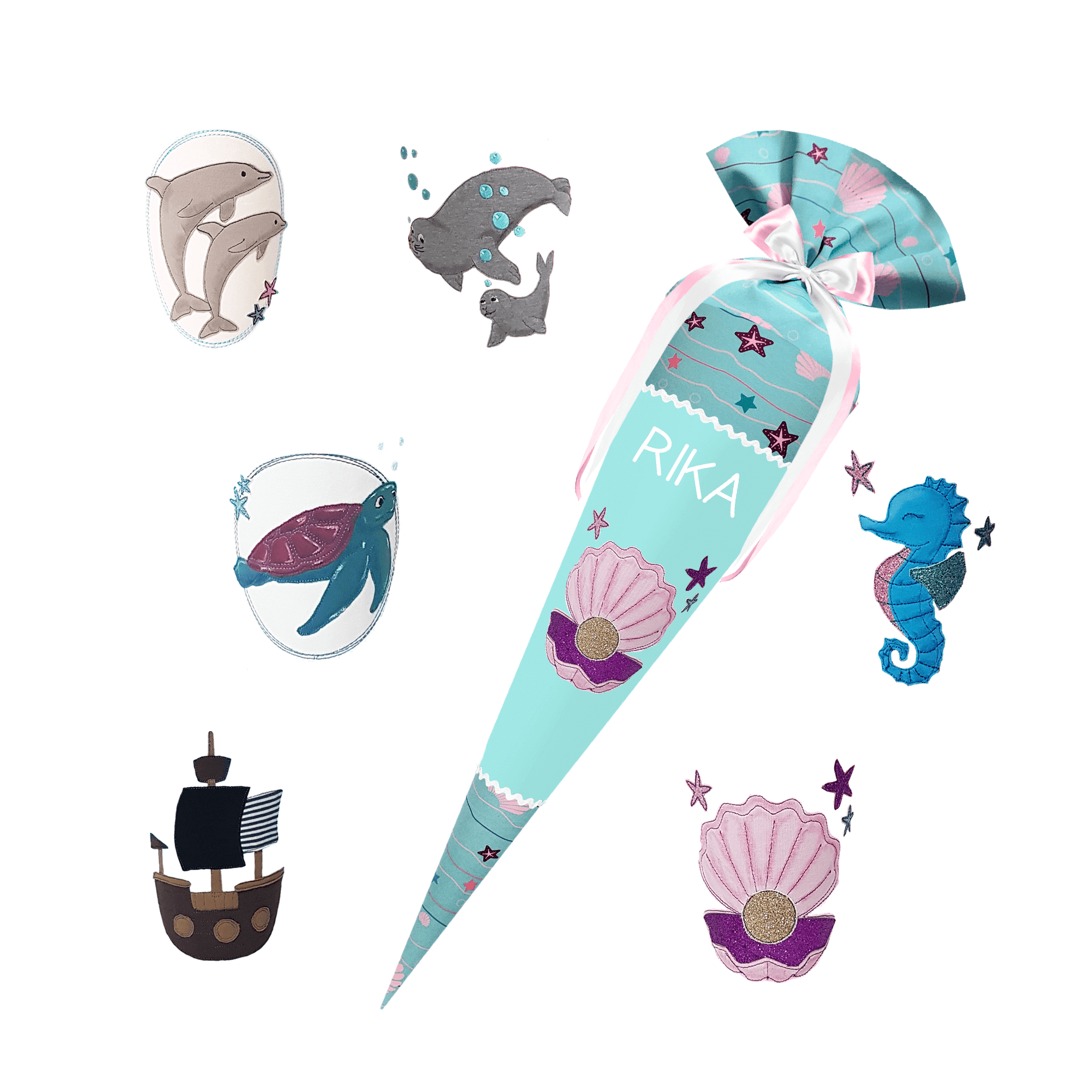 Schultüte passend zum School Mood - Lilly – Pferd 3D Mähne, Wollmähne, Pegasus – Bild 7