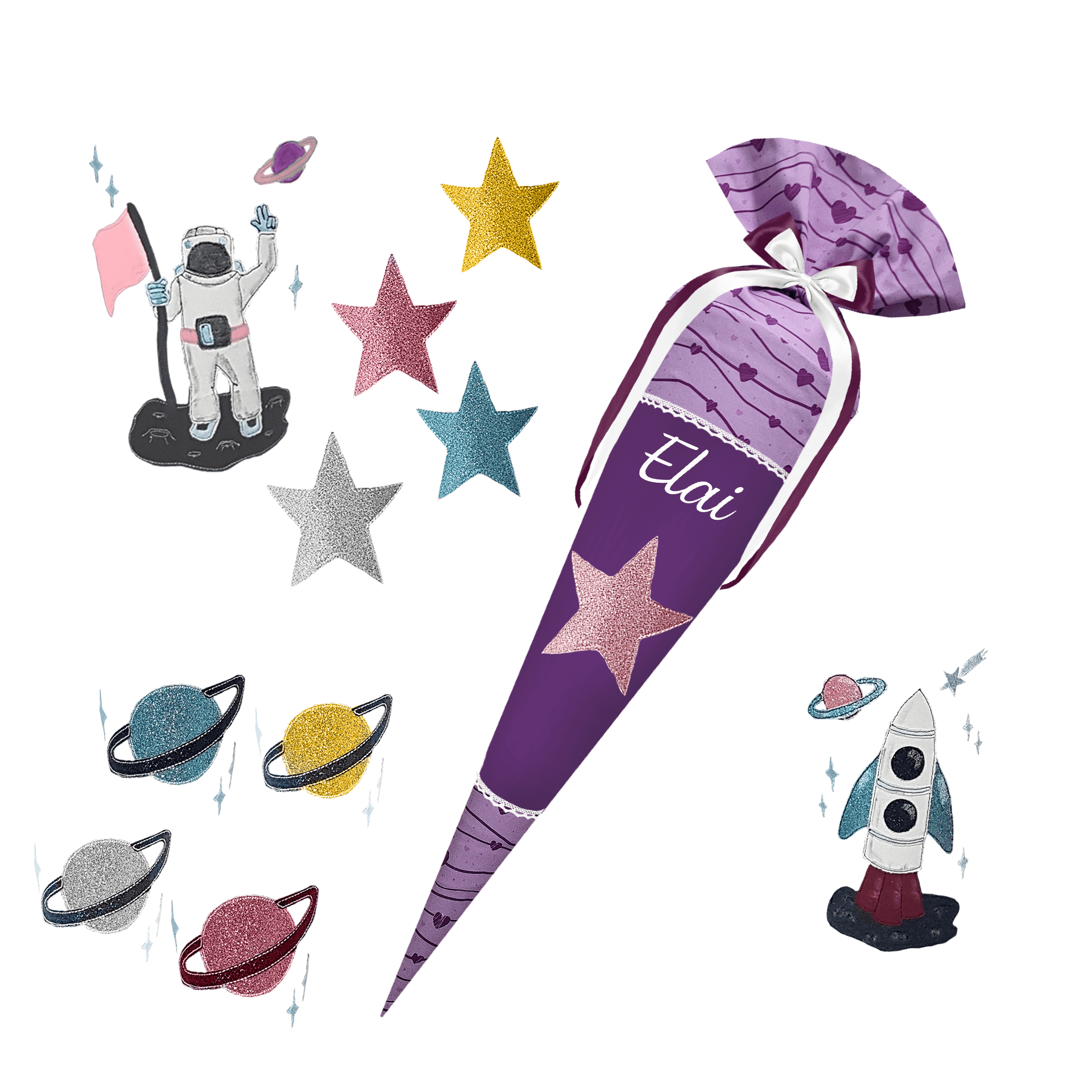 Schultüte passend zum StepbyStep- Holsteiner Stute – Einhorn 3D Mähne,Wollmähne_Pegasus – Bild 8