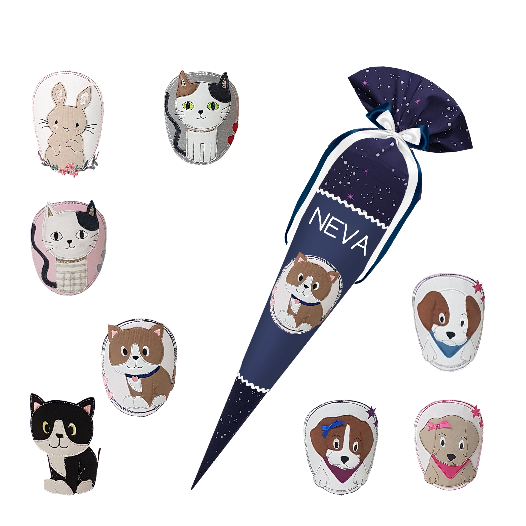 Schultüte passend zum StepbyStep- Star Seahorse Zoe - Schwan_Libelle_Flamingo_Reh etc. – Bild 4