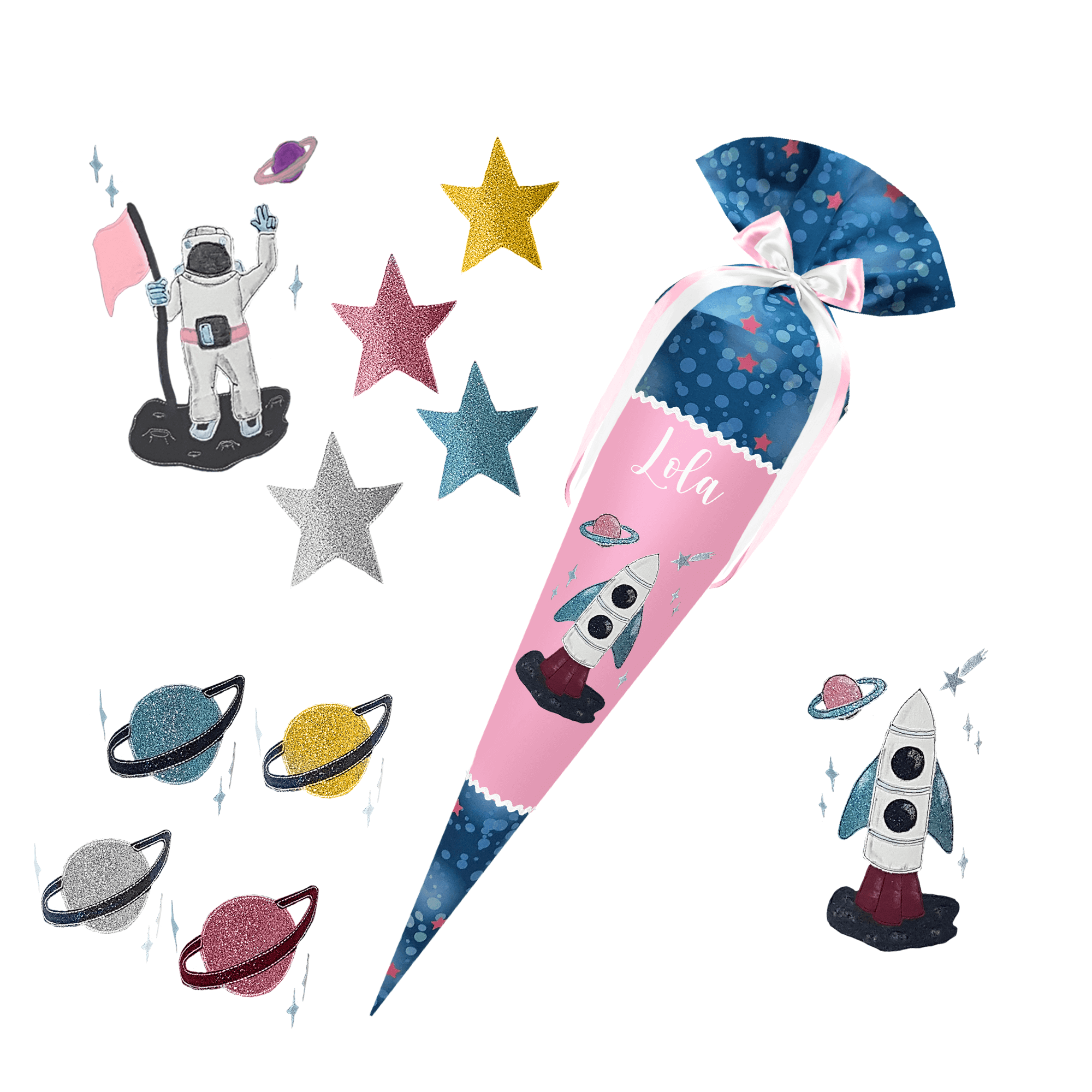 Schultüte passend zum StepbyStep- Mermaid Lola – Pferd 3D Mähne,Wollmähne_Pegasus – Bild 6