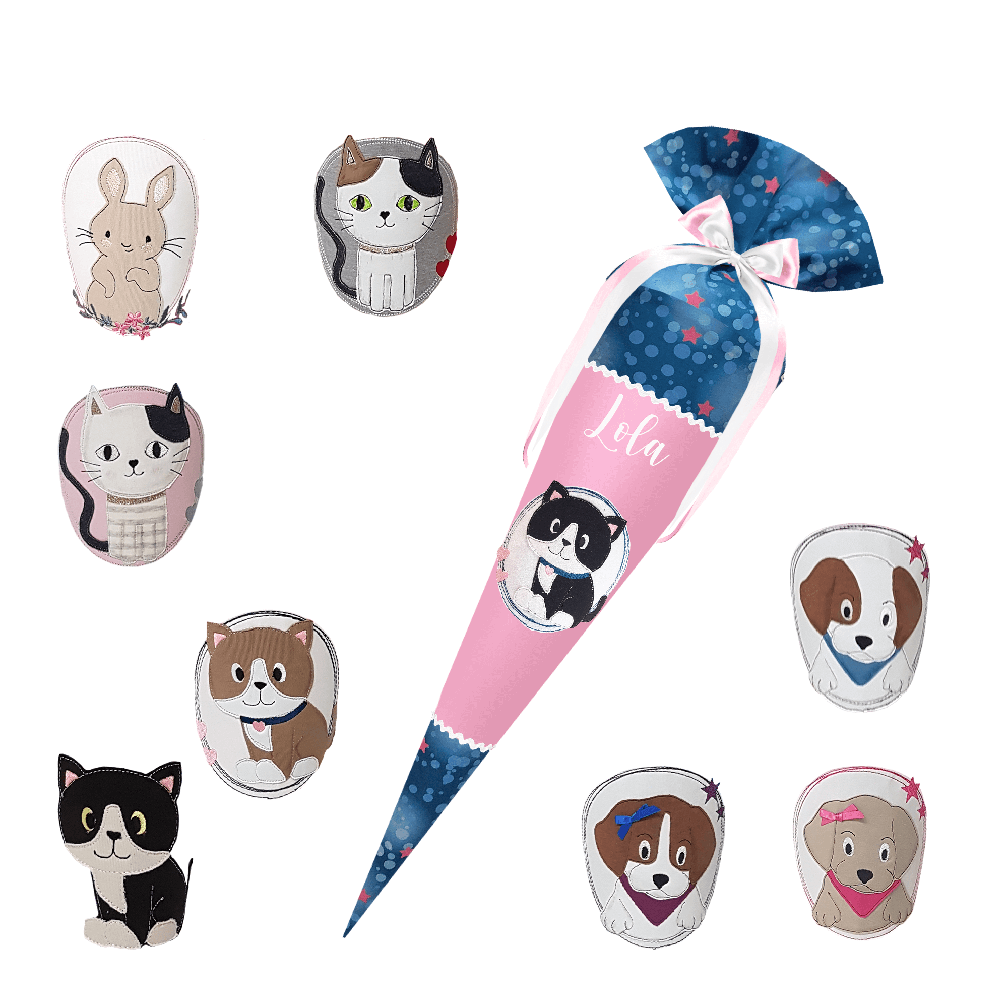 Schultüte passend zum StepbyStep- Mermaid Lola – Pferd 3D Mähne,Wollmähne_Pegasus – Bild 2