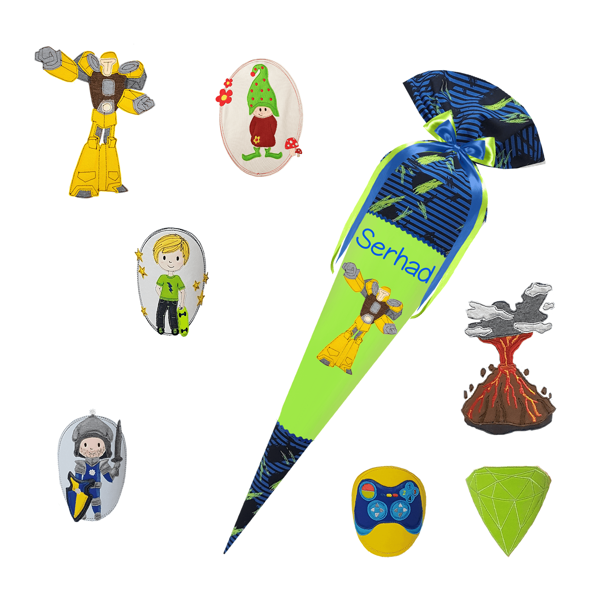 Schultüte passend zum Step by Step - Police Car Cody - Fahrzeuge, Polizeiauto, Feuerwehr, Motorrad, Trecker, Monstertruck – Bild 13