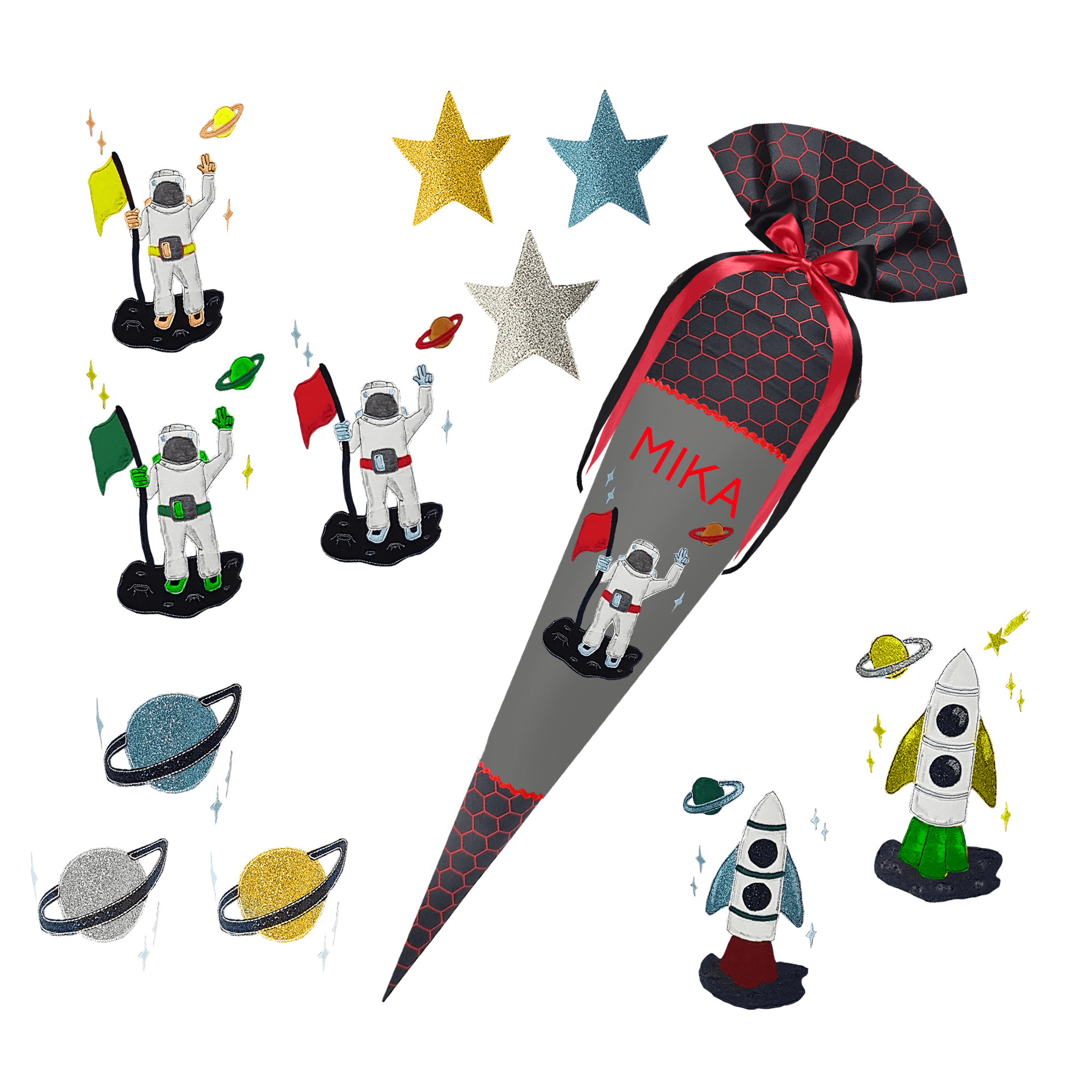 Schultüte passend zum School Mood - Mika - Fußball, Fussball, Fussballer, Netz, Jungs – Bild 8