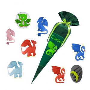 Schultüte passend zum School Mood - Daniel - Drache - Feuerspuckend