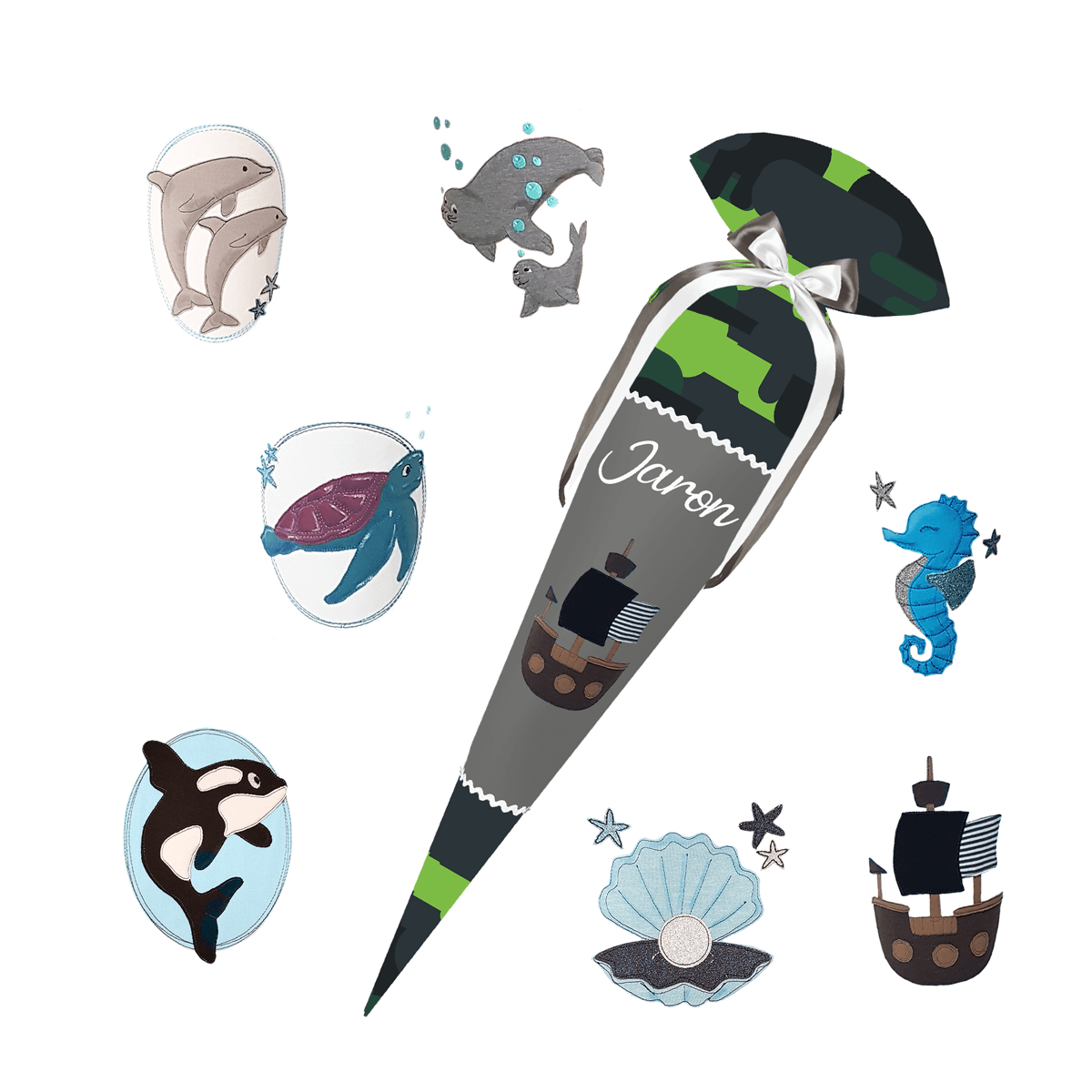 Schultüte passend zum Step by Step Black Cat Chiko  - Ninja – Bild 7