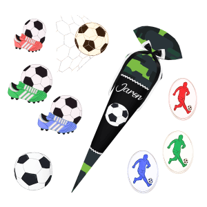 Schultüte passend zum Step by Step Black Cat Chiko - Fußball, Fussball, Fussballer, Netz, Jungs