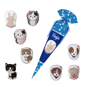 Schultüte passend zum Step by Step - Dolphin Finja – Haustiere - Hund - Katze - Hase